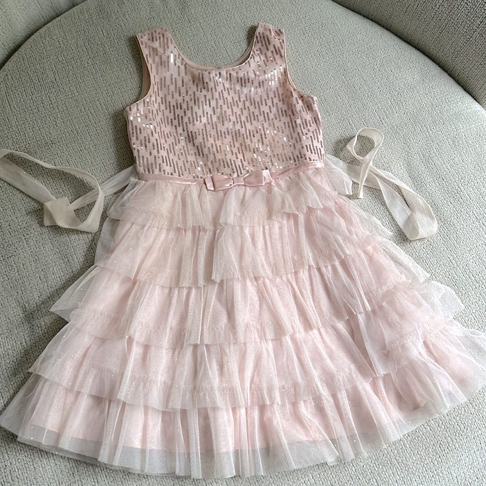 Jona Michelle light pink girls dress size 7